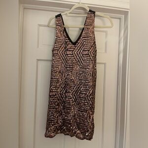 Sequin Front Dress